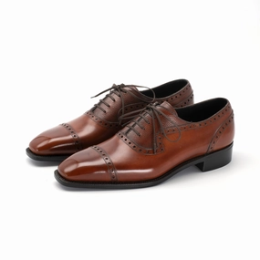 Andrs Adelaide Oxford - Chestnut Handmade Patina Simplified Life
