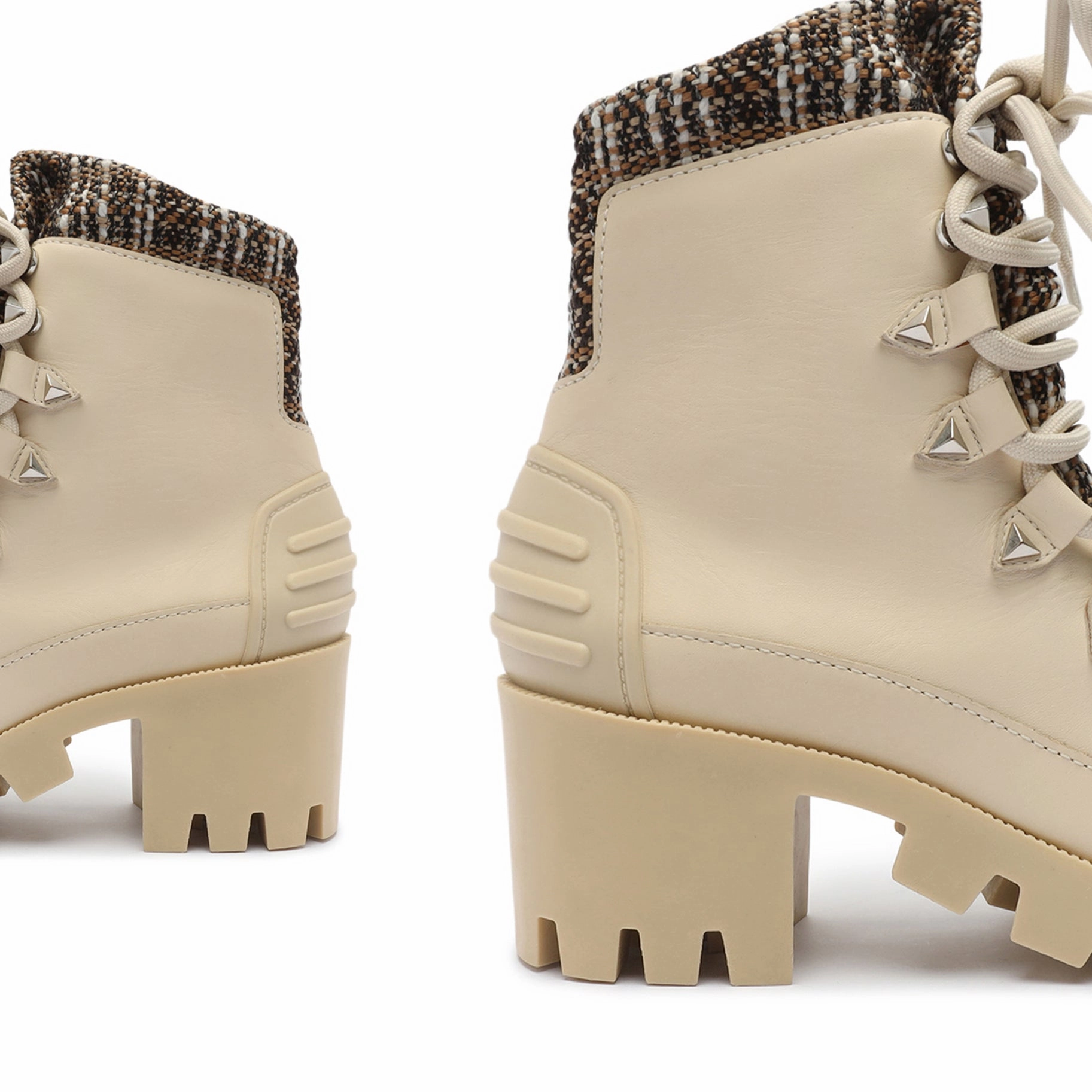 Weekend Ready Utility In Style Jan Tweed Leather Bootie