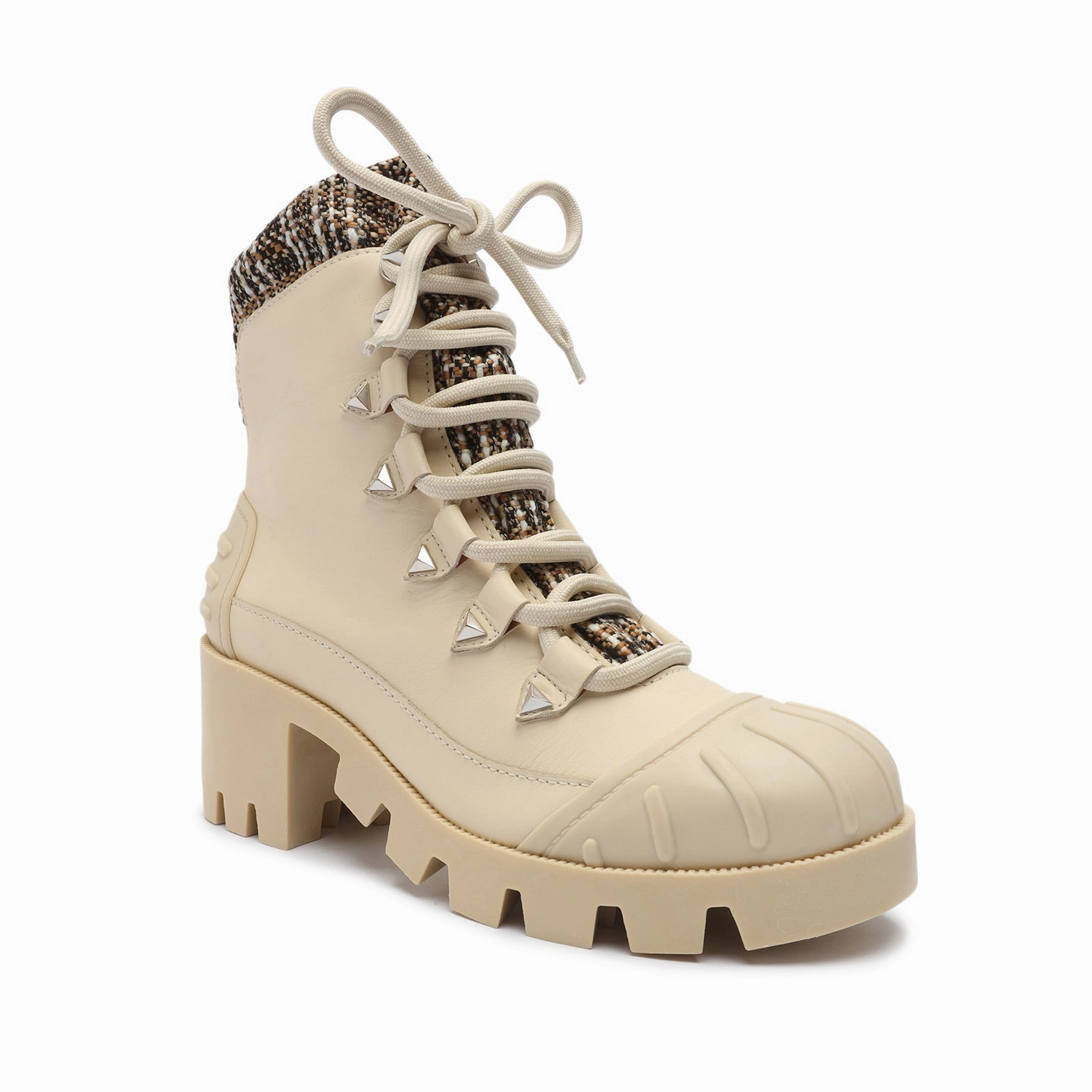 Move With Purpose Jan Tweed Leather Bootie
