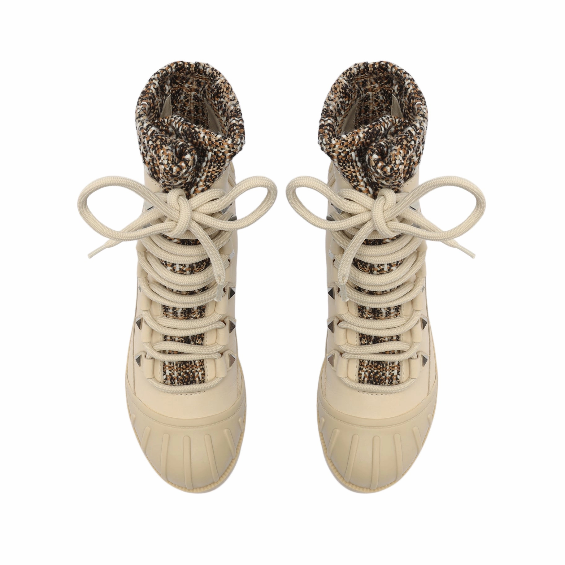 Jan Tweed Leather Bootie Elevated Layers Movement-Inspired