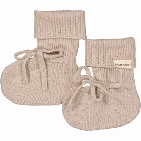 Bold Looks Season-Free Style Marmar New Born Light Merino Grey Sand Abootie Booties