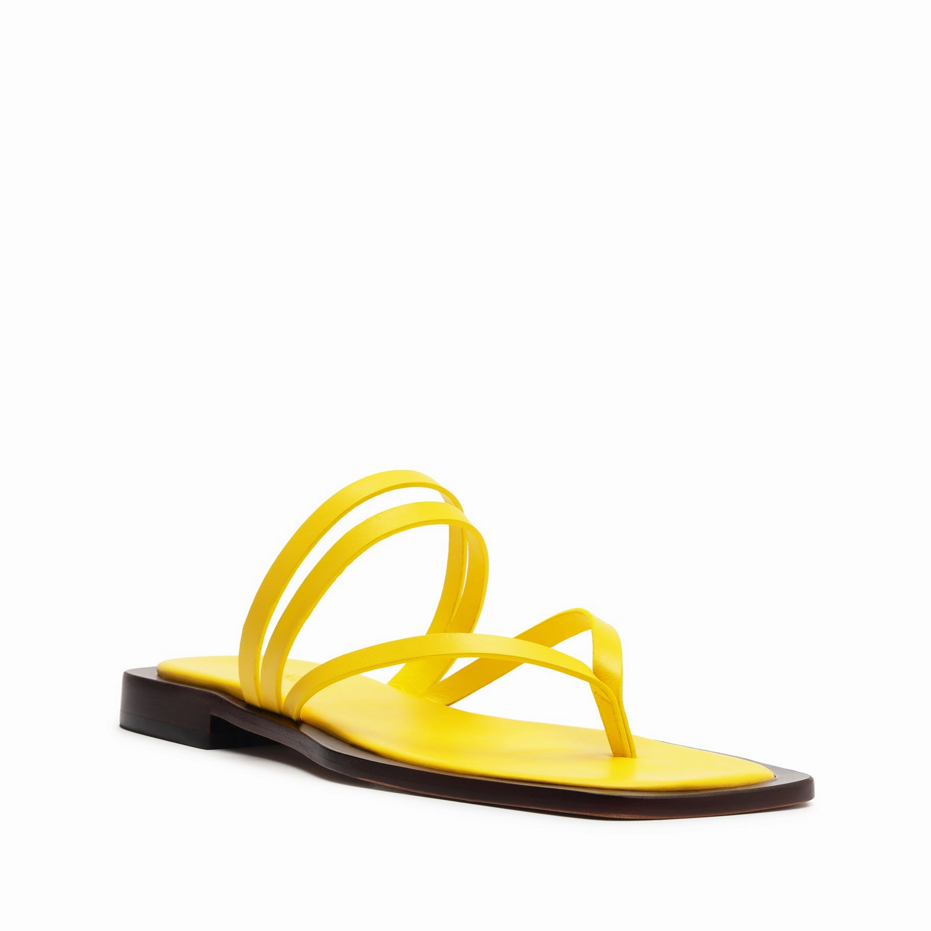 Dynamic Essentials Rania Leather Flat Sandal
