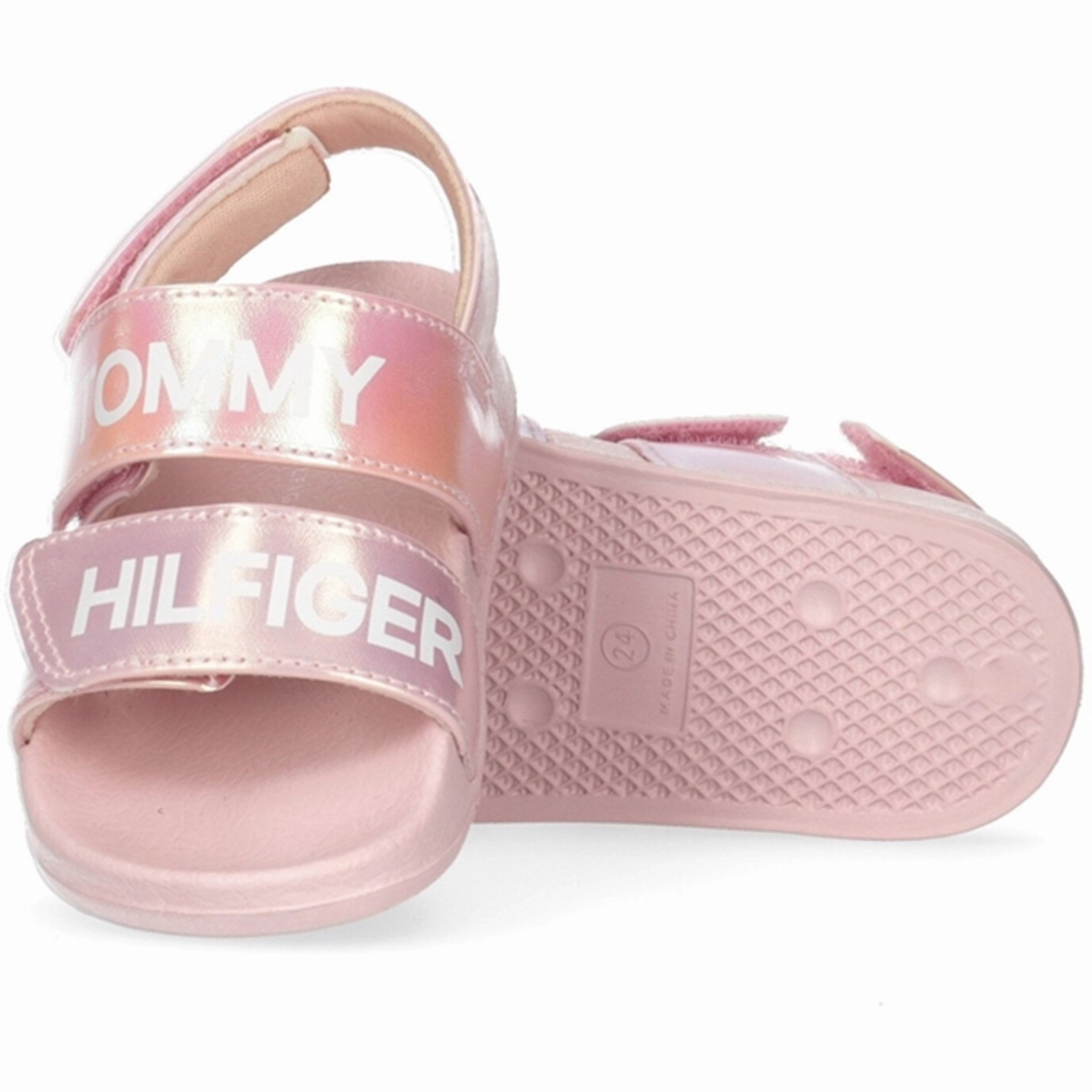 Refined Edgewear Simplicity Rules Tommy Hilfiger Velcro Sandal Pink