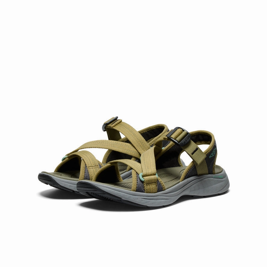 Smooth Layers Women'S Leiki Open-Toe Sandal  |  Martini Olive/Granite Green