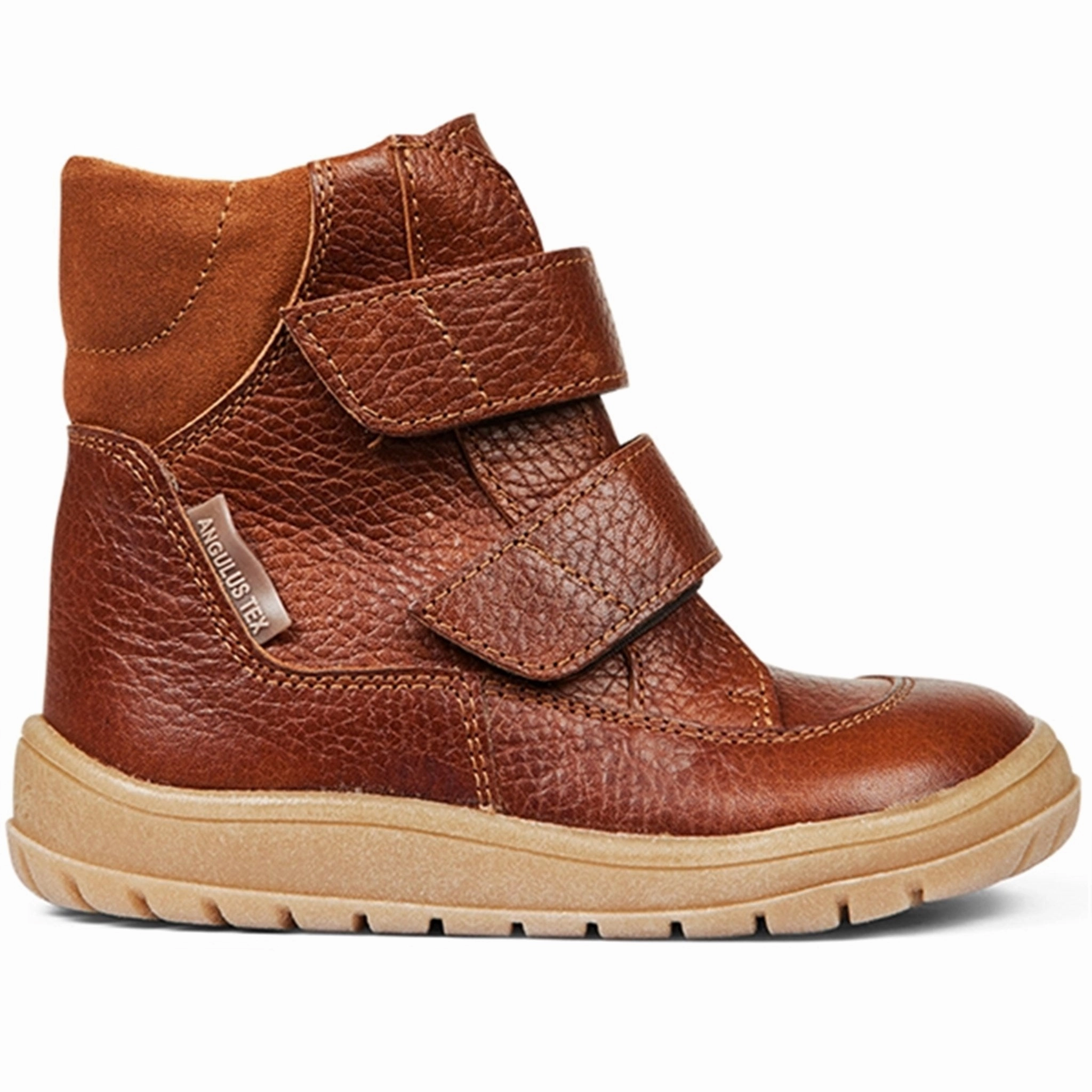 Angulus Tex-Boots With Velcro Cognac/Cognac Confident Comfort Performance Meets Style