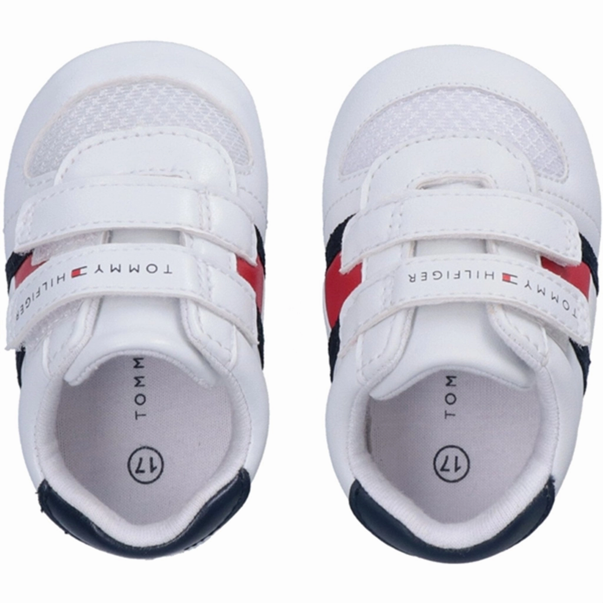 Your New Core Refined Looks Tommy Hilfiger Flag Velcro Shoes White/Blue