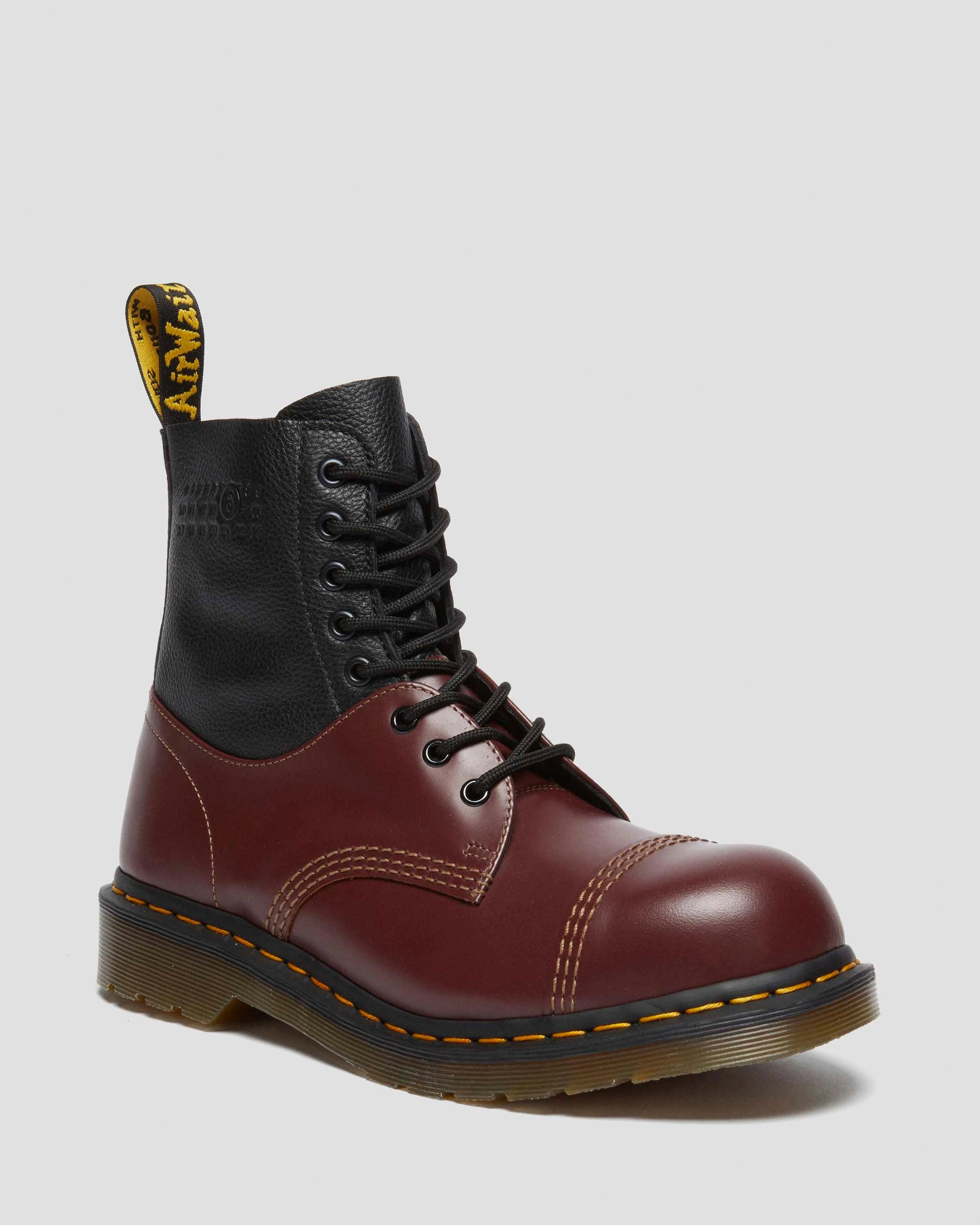 Constant Vibe Neutral Layers Mm6 1460 / 1461 Leather Boots