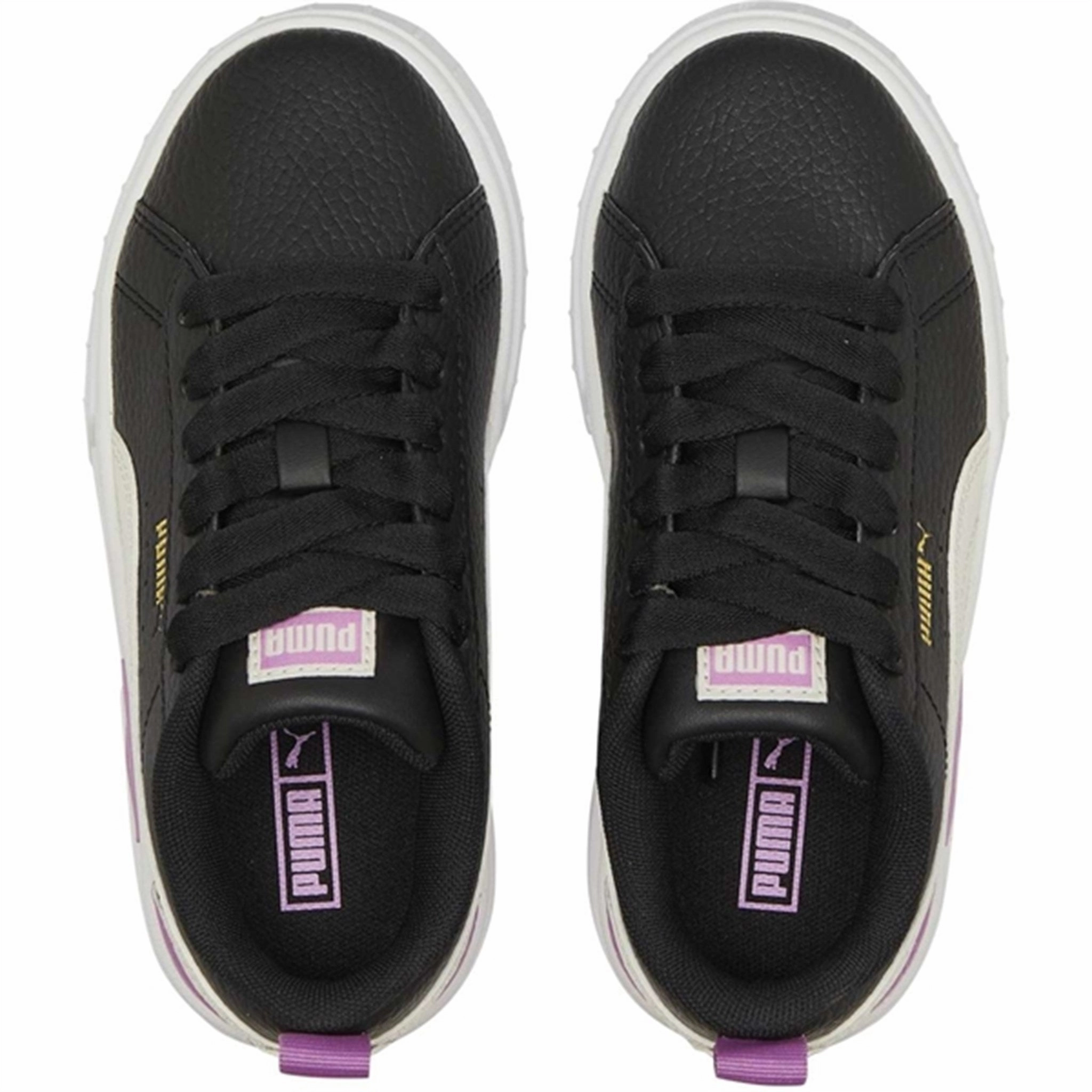 Simple Uniform Wearable System Puma Mayze Lth Ps Black-Whisper White Sneakers
