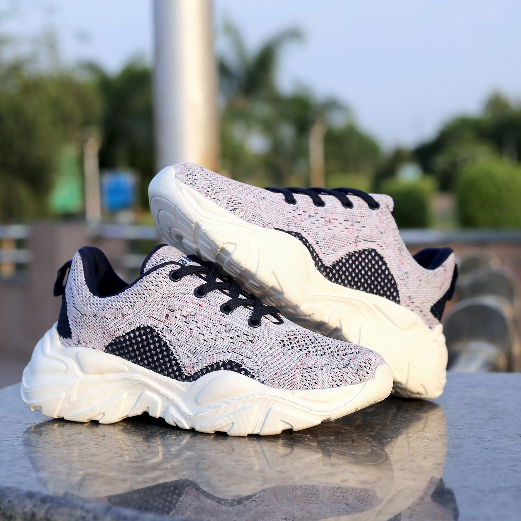 Open Utility Motion-Wear Daily Bacca Bucci Women Charlotte Low-Top Platform Chunky Fashion Sneakers