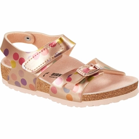 Your Daily Layer Design Under Control Birkenstock Colorado Kids Metallic Dots Copper Sandals