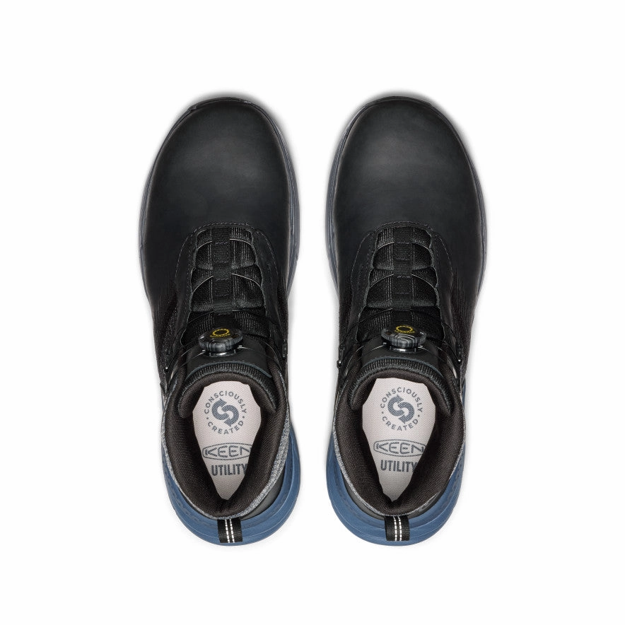 Daily Designwear Men'S Snapline Rf Waterproof Boot (Carbon Toe)  |  Vintage Indigo/Black