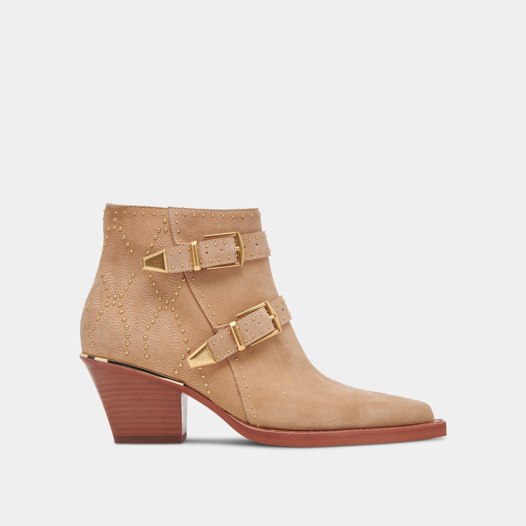 Ronnie Booties Camel Suede All-Day Movement