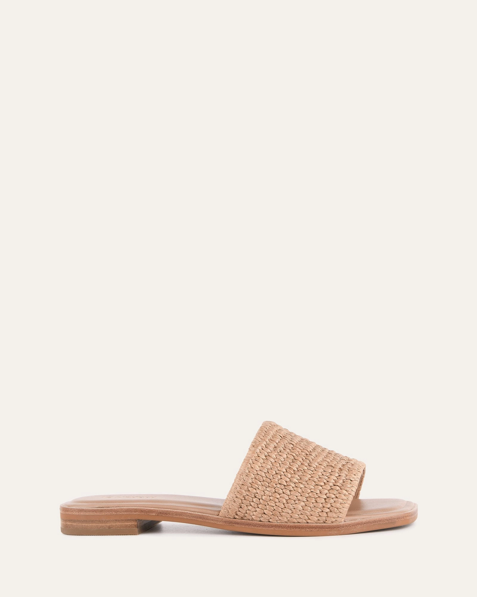 Picasso Flat Slide Tan Raffia Urban Energy