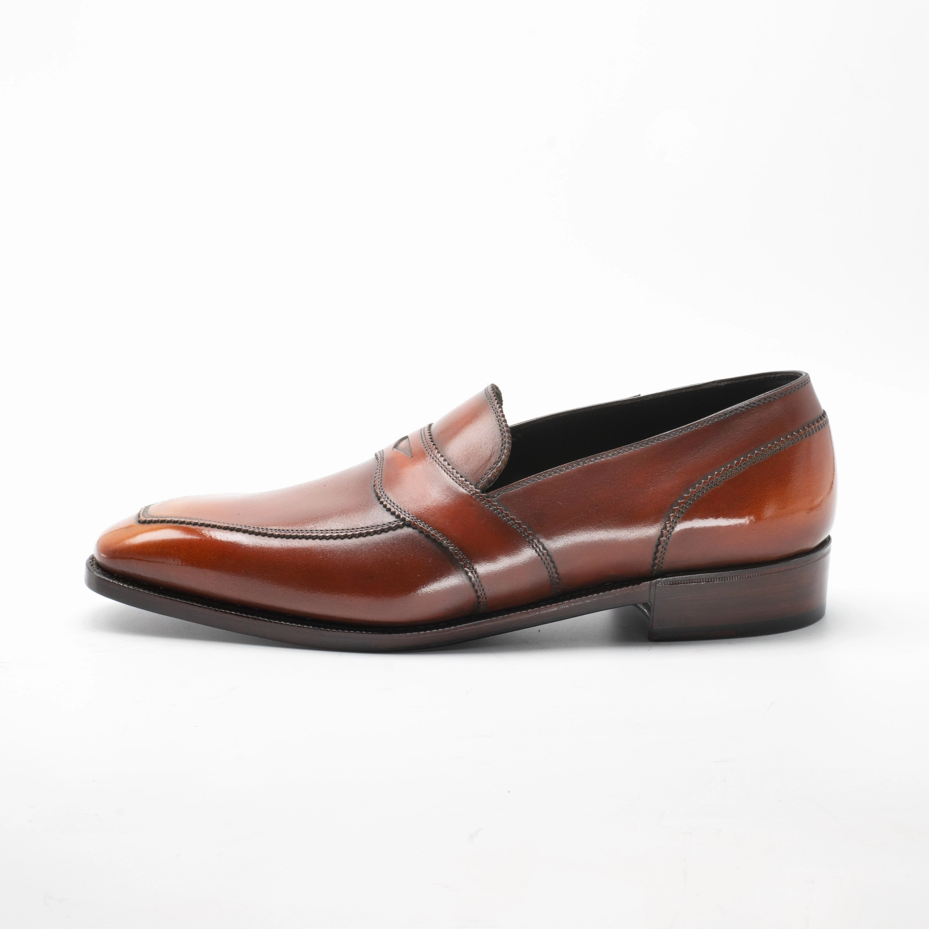 James Loafer - Brown & Cognac Handmade Patina Made To Roam Next-Level Casual