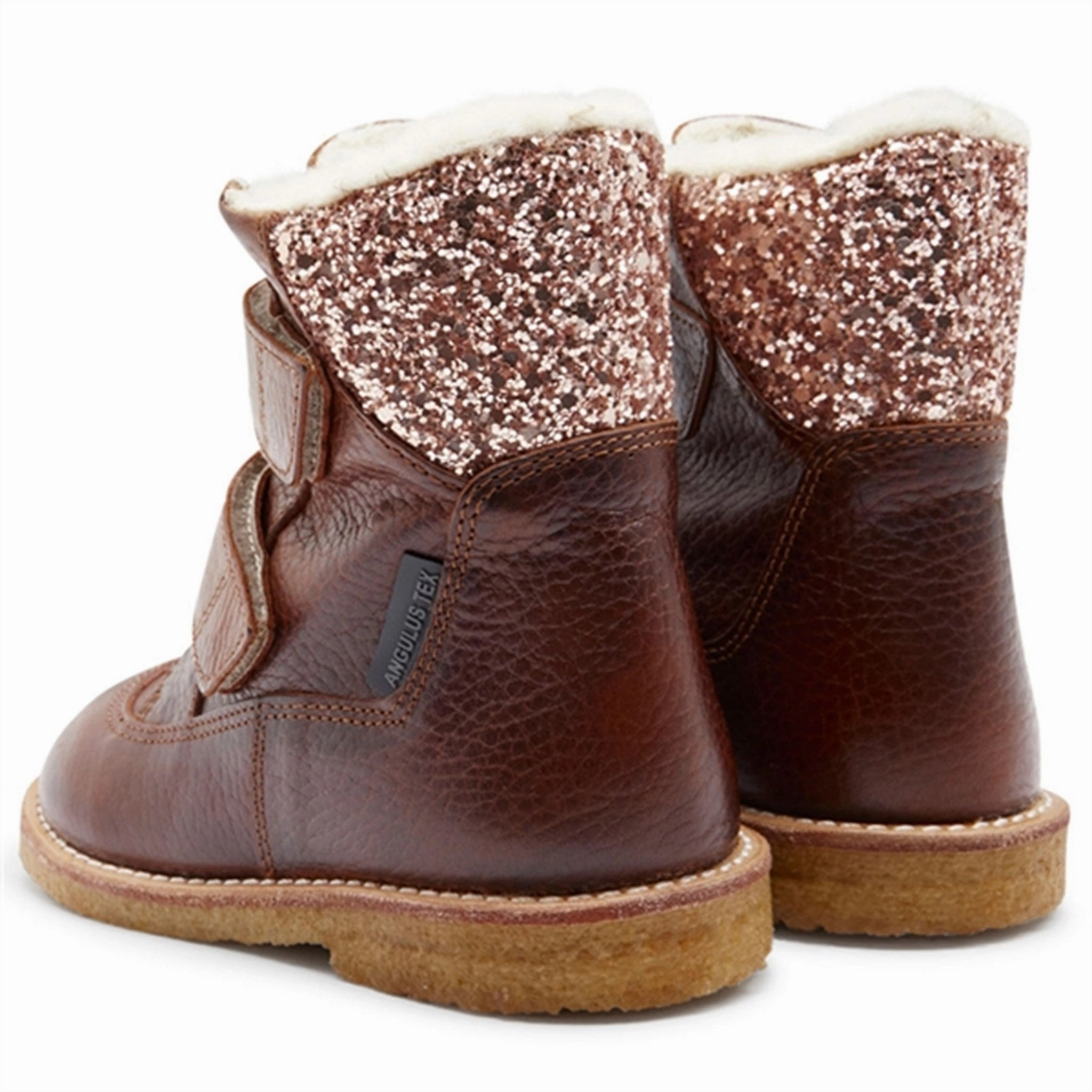 Angulus Tex-Boots With Velcro Cognac/Maple Constant Vibe Function With Style