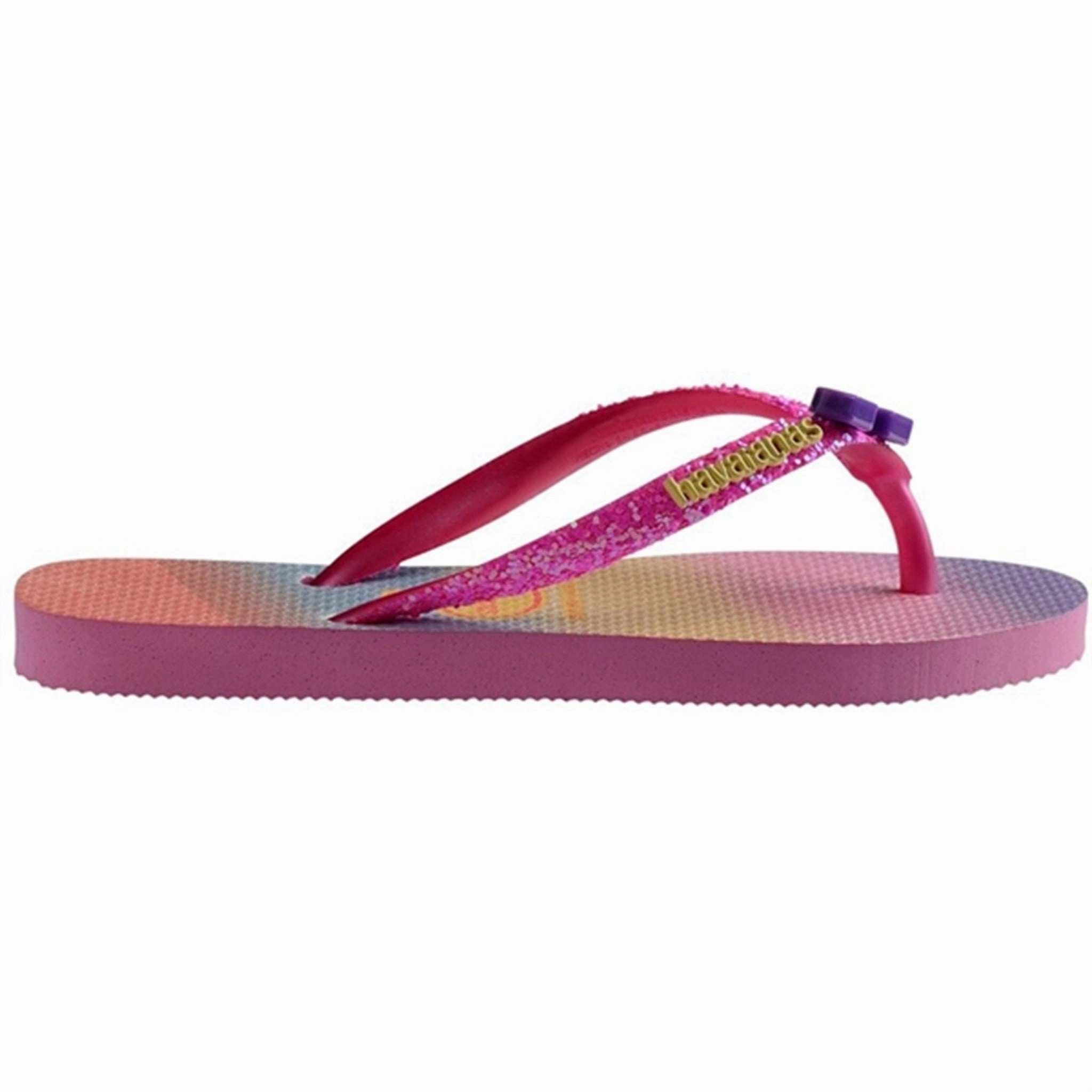 Havaianas Kids Sandals Slim Glitter Trendy Pnklemo/Pnkflux Pulse Of The City Crafted Quality