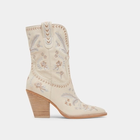 Jessey Floral Boots Creme Nubuck Go-Mode Daily