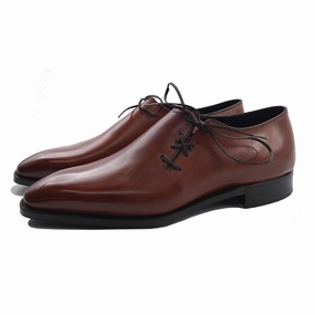 Wholecut Oxford Shoe - Cognac Subtle Style Gear