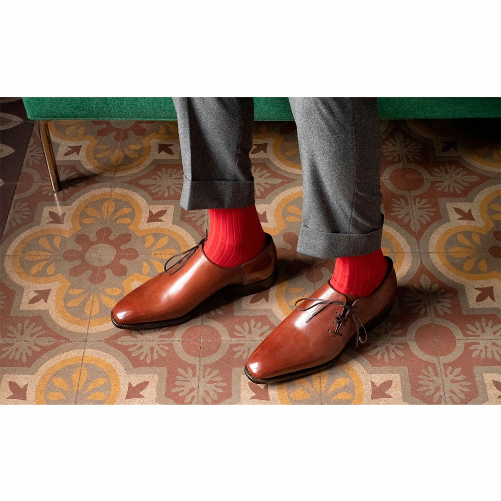 Dayflow Gear Wholecut Oxford Shoe - Cognac