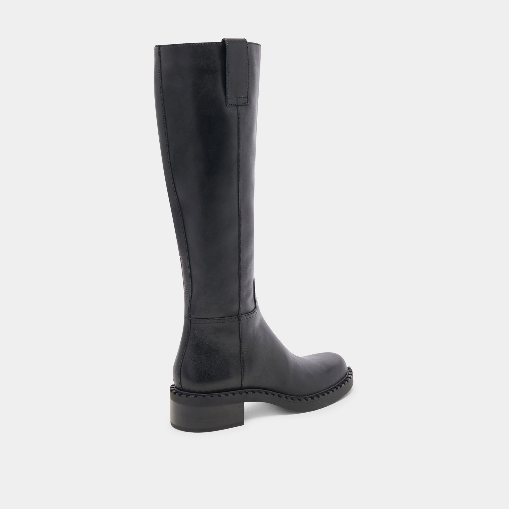Glory H2O Wide Calf Boots Black Leather Quiet Cool
