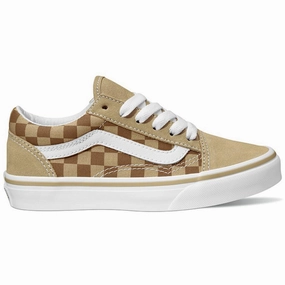 Vans Neutral Checkerboard Brown/True White Old Skool Neutral Checkerboard Rhythm Inspired