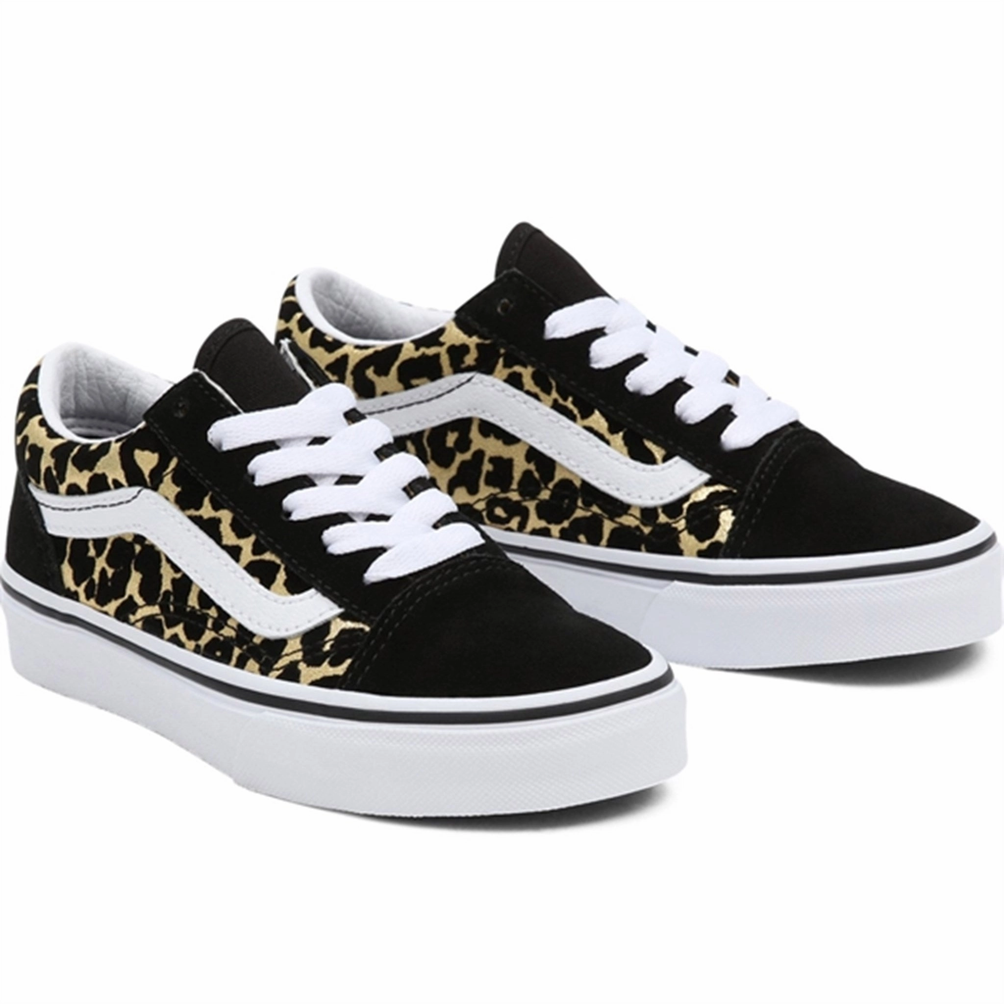 Vans Old Skool Leopard/Black Shoes Easy Polish