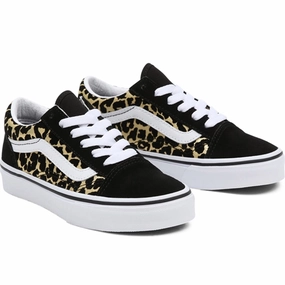 Vans Old Skool Leopard/Black Shoes Easy Polish
