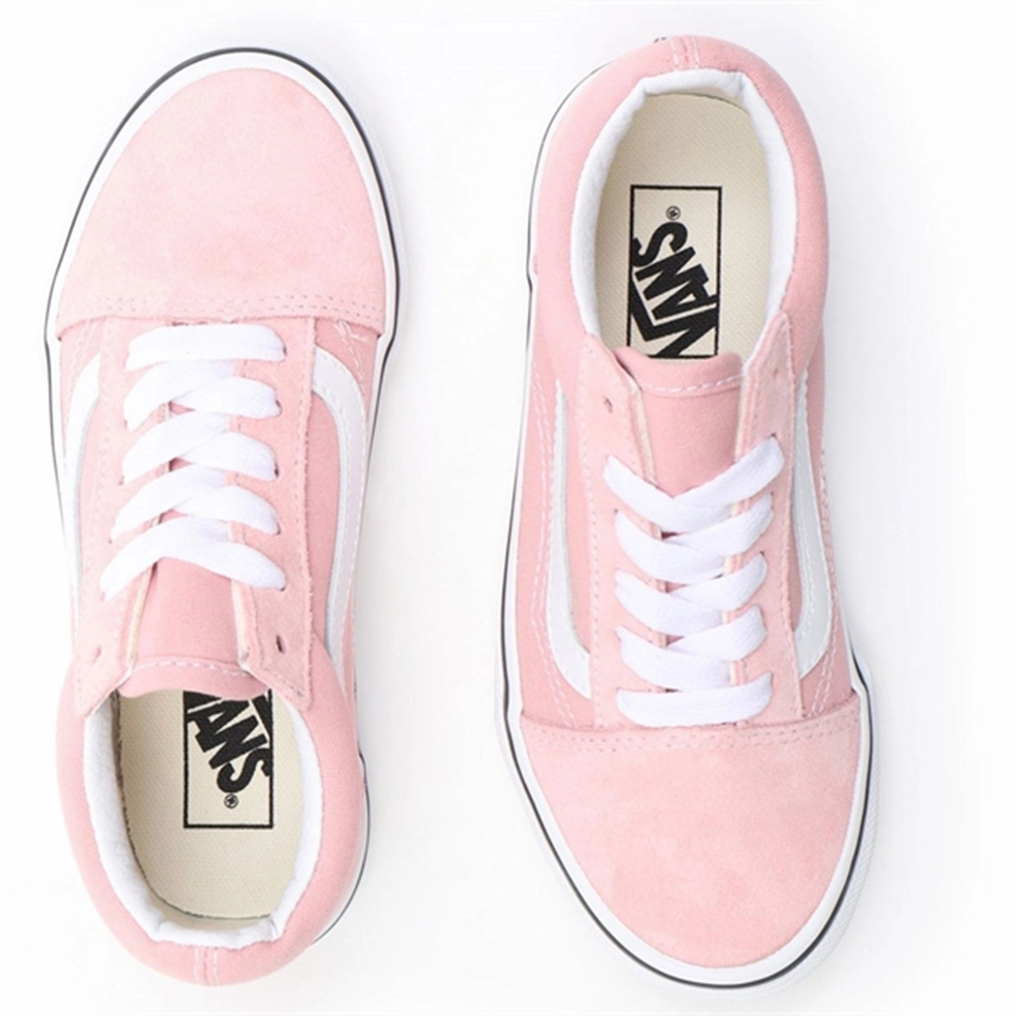 Edge And Ease Vans Old Skool Powder Pink/True White