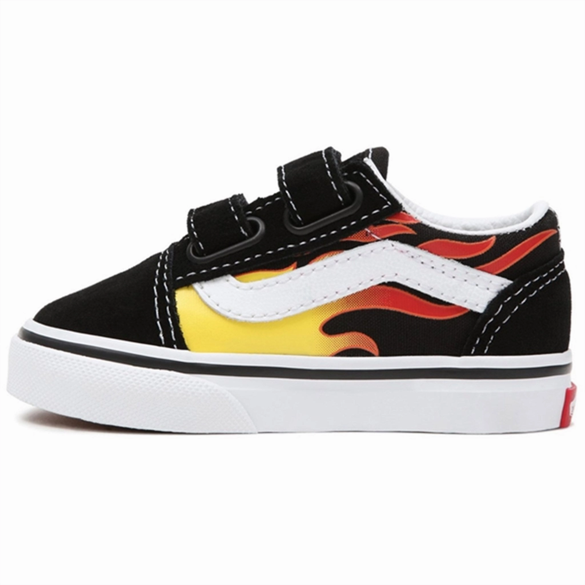Integrated Lifestyle Precision In Style Vans Old Skool V Flame Black Sko