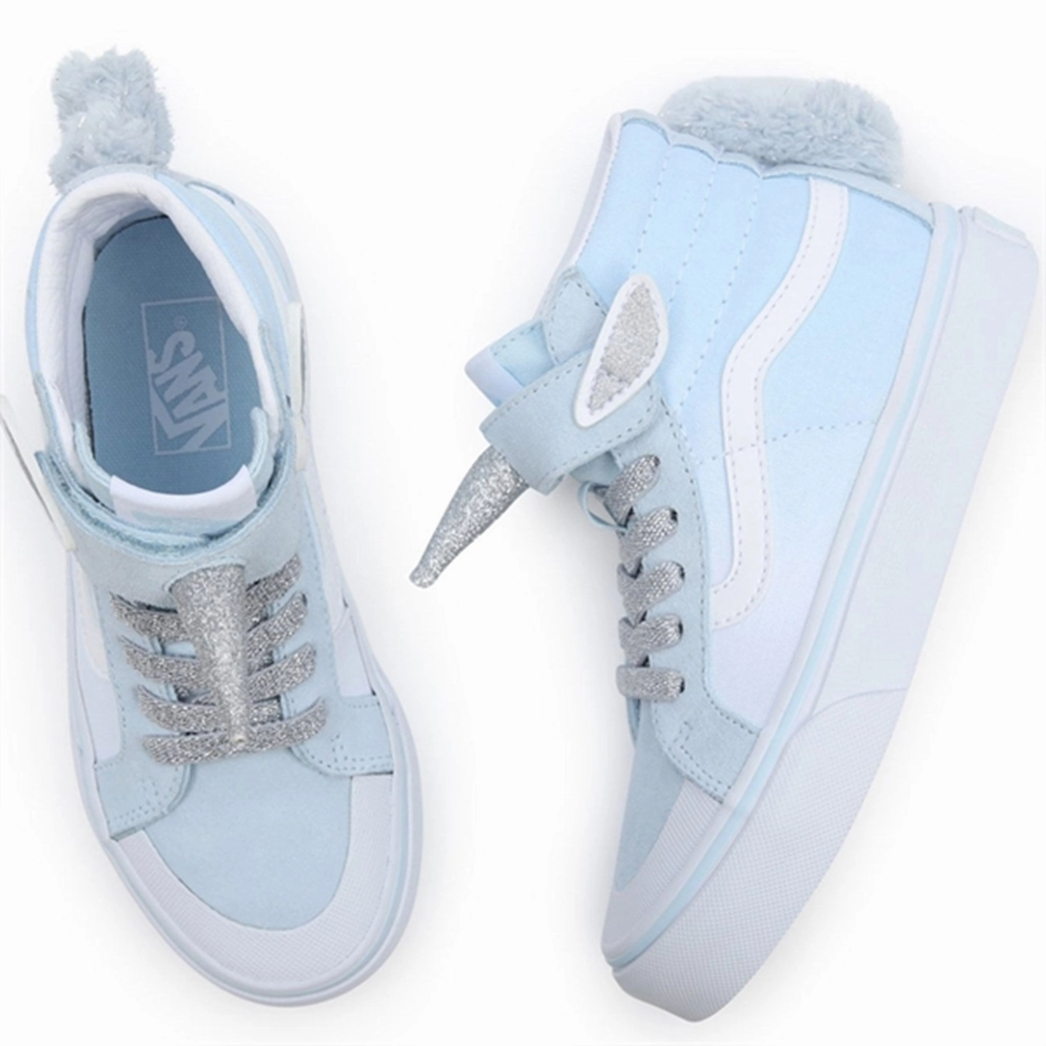 Your Functional Form Your Livewear Vans Sk8 Hi Unicorn Delicate Blue Silver Shoes