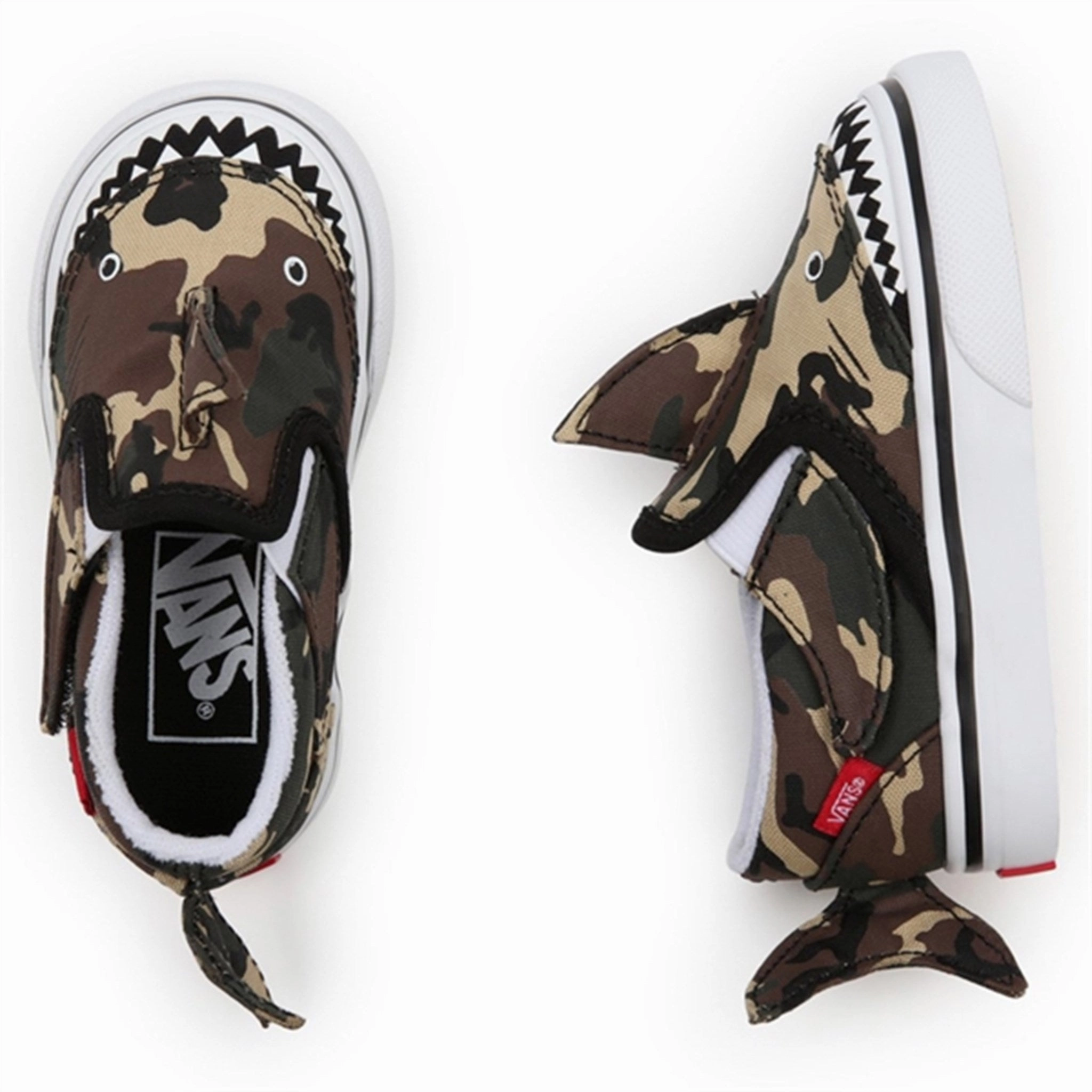 Go-Everywhere Clean City Core Vans Slip-On Shark Camouflage