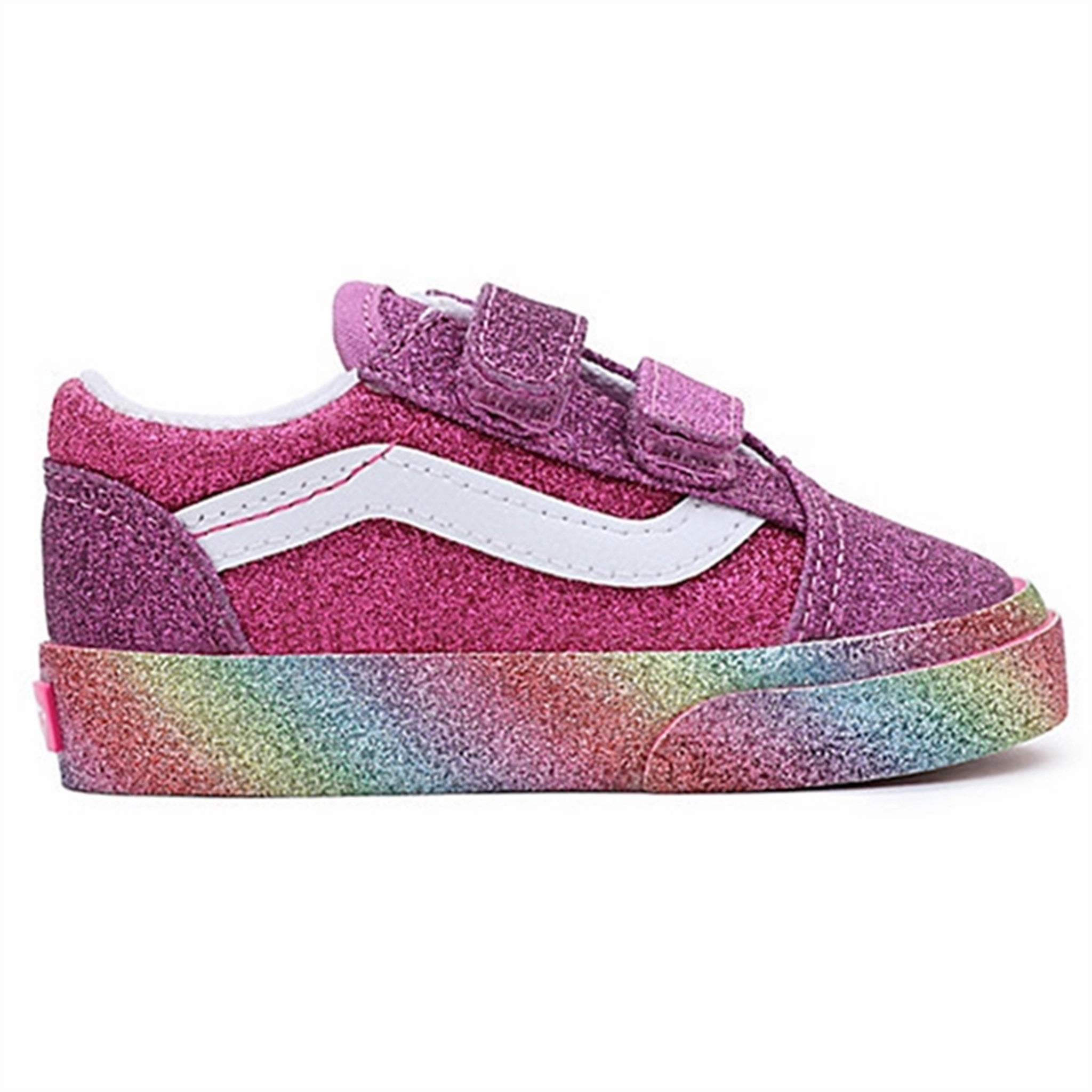 Crafted Now Vans Td Old Skool V Sneakers Glitter Rainglow Pink/Multi