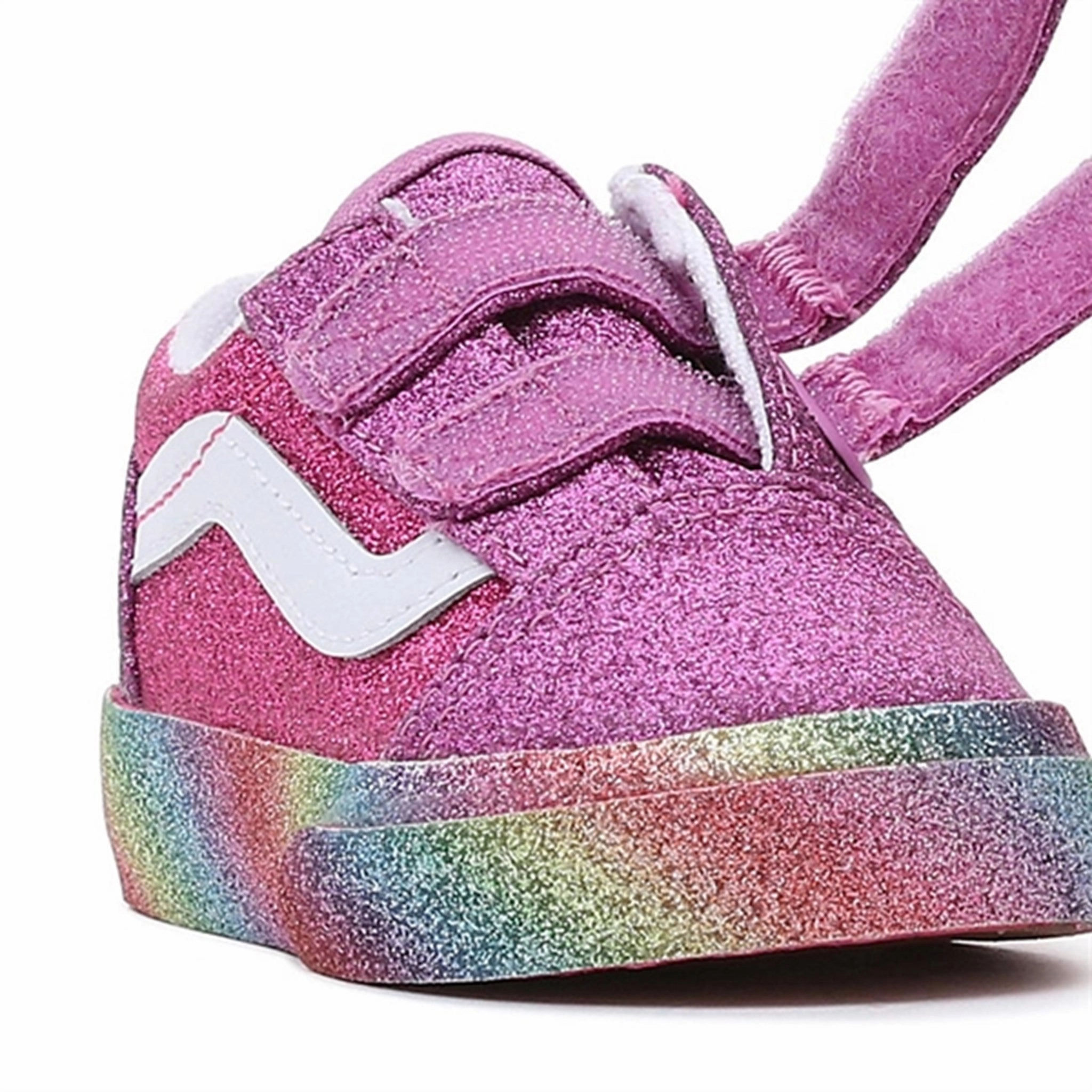 Vans Td Old Skool V Sneakers Glitter Rainglow Pink/Multi Progressive Outfit Movement-Inspired