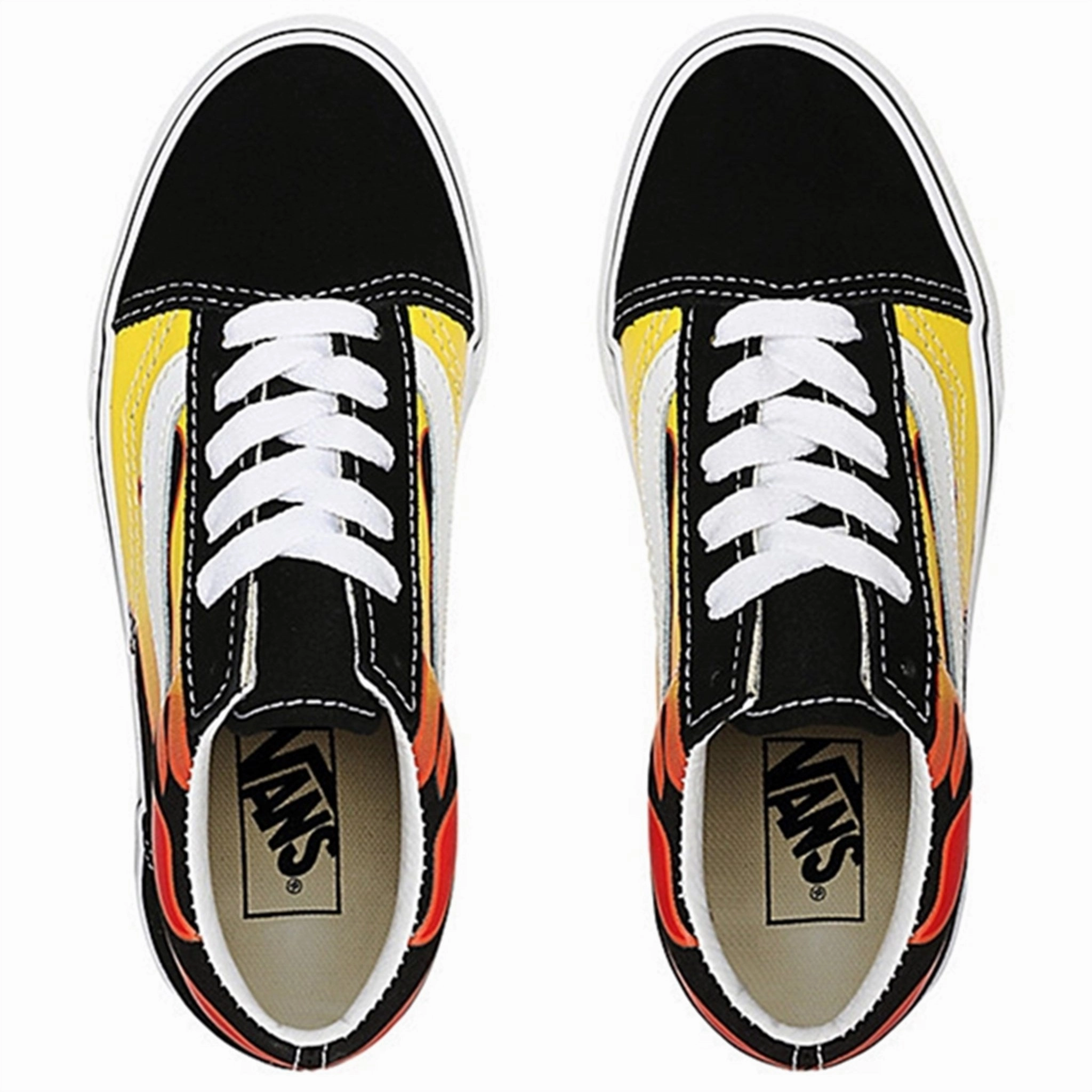 Vans Uy Old Skool Flame Sneakers Black/True White Next-Gen Design