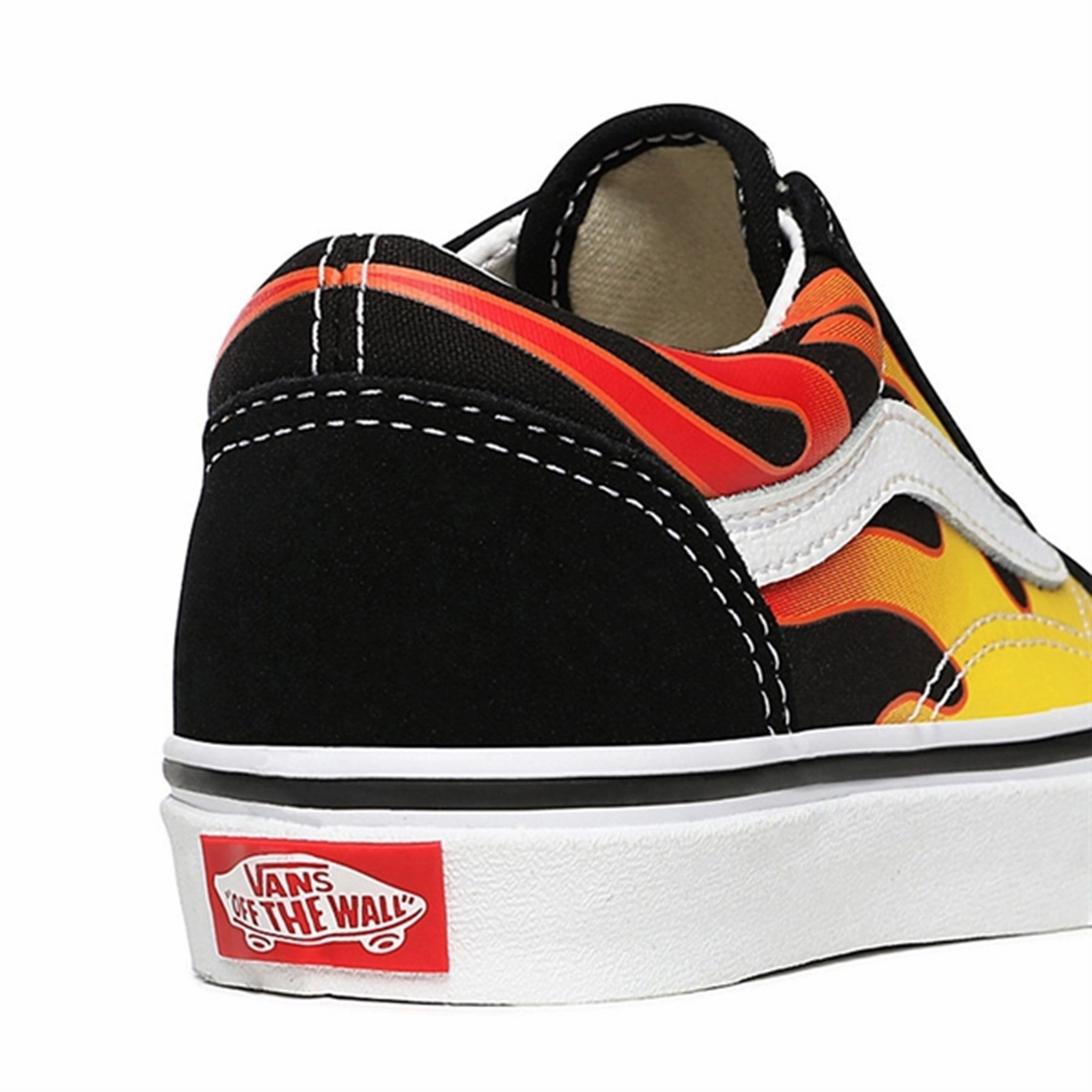 Vans Uy Old Skool Flame Sneakers Black/True White Updated Basics Redefined Casual