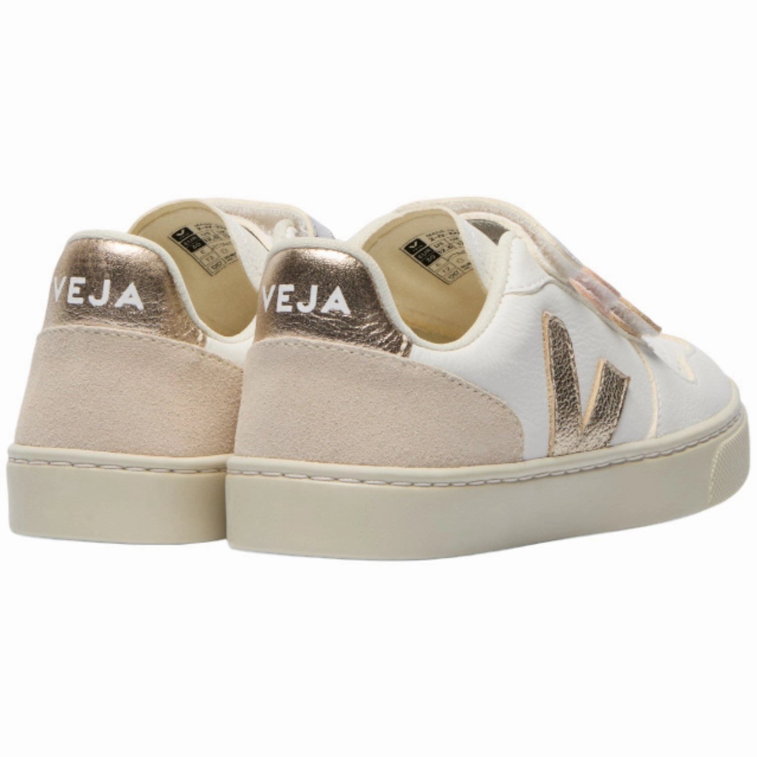 Veja Multico Extra White Shiny Small V-10 Sneakers Day-To-Day Fit