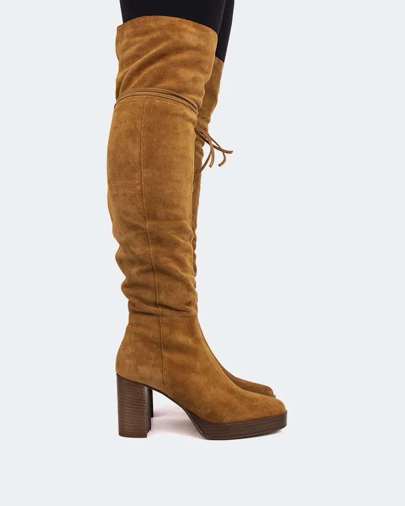 Veneto Cognac Suede Modern Motion