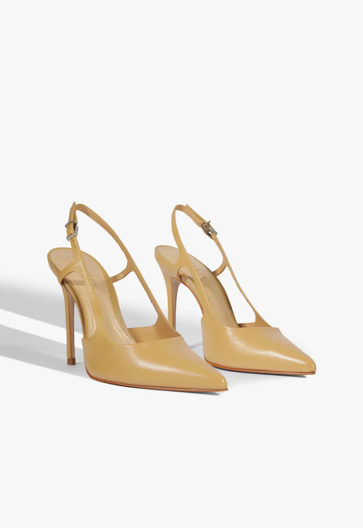 Boris High Stiletto Beige Pump Flow-Forward Refined Feel