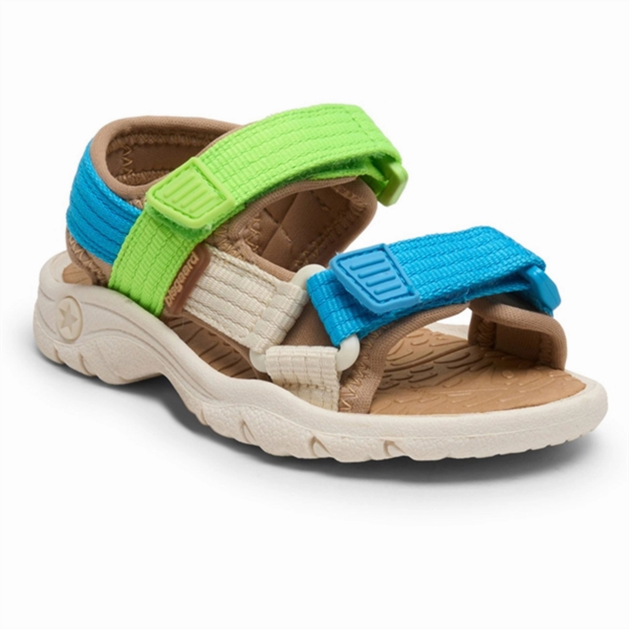 Bisgaard Nico Sandal Bright Blue/Green Cool And Essential