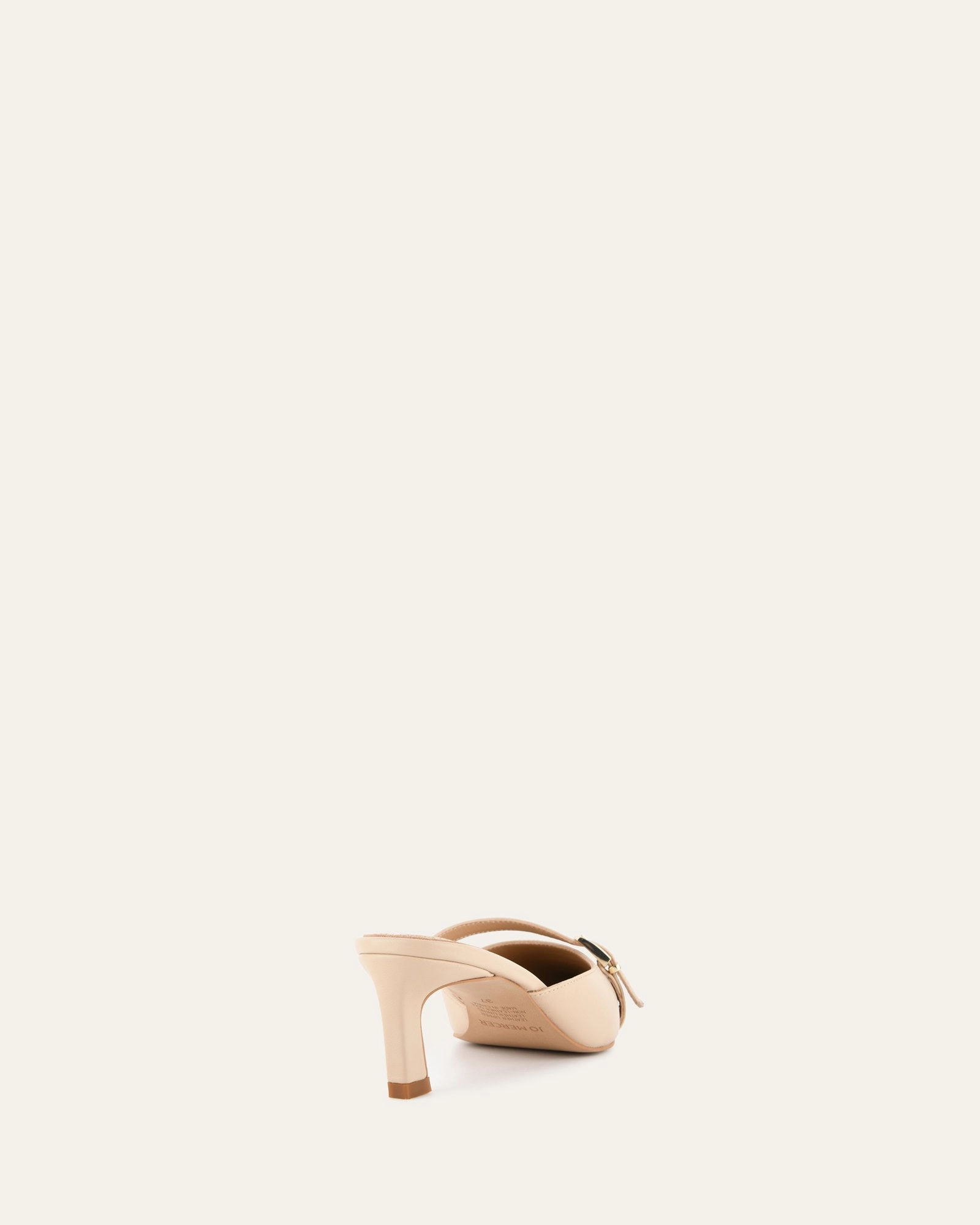 Leona Low Heels Shoe Sand Leather Refined And Raw Elevated Layers