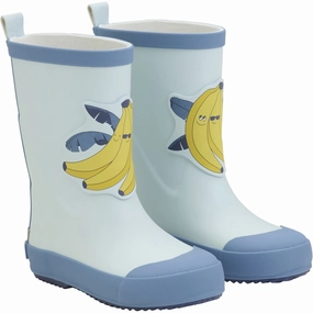 Understated Cool Evolved Form Celavi Blue Heaven Wellies Banana