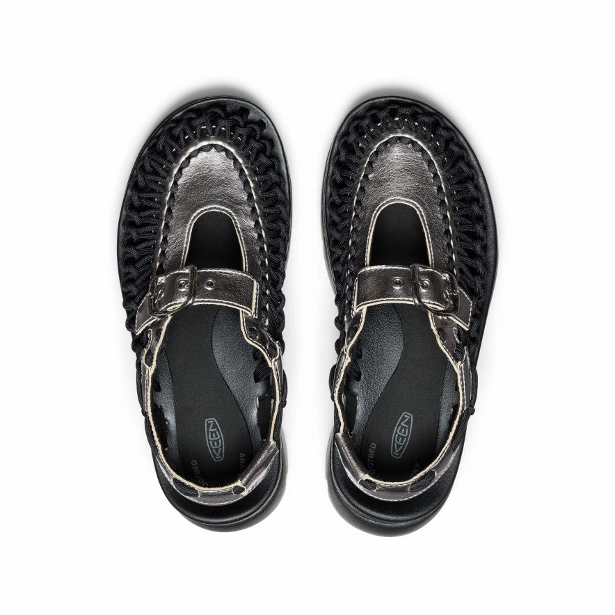 All Gender Uneek Plt Mary Jane Sneaker  |  Silver/Black Design-Led Purpose-Ready