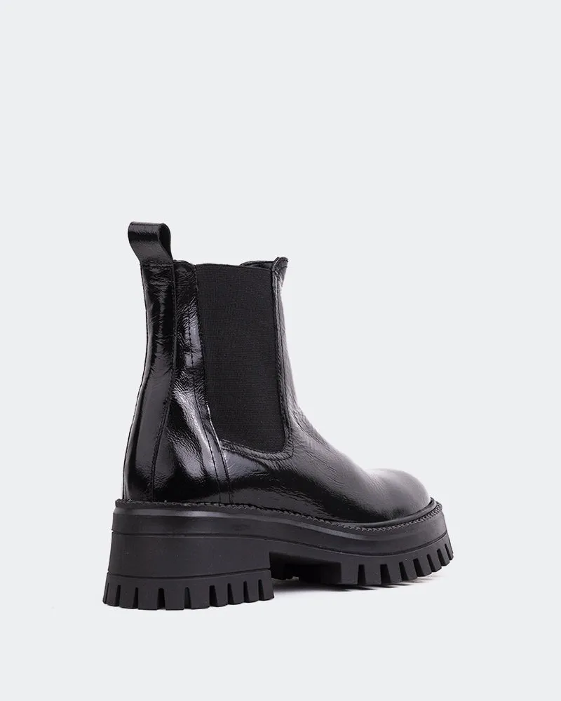 Purpose Fit Xia Black Shiny Leather