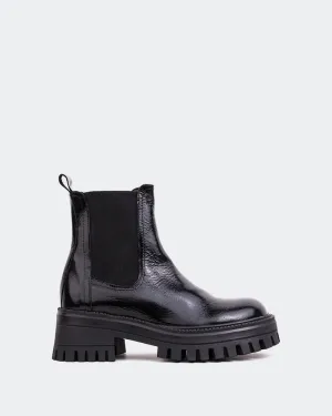 Xia Black Shiny Leather Essentials, Upgraded