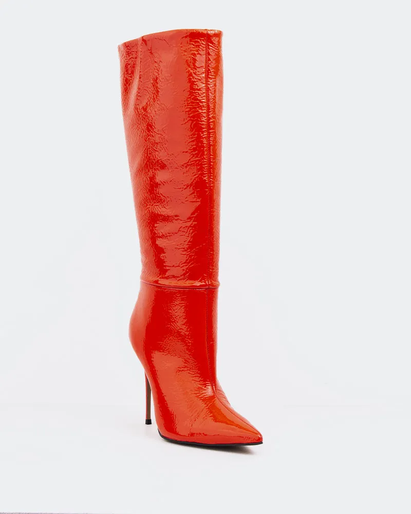 Dalila Red Patent Shift Your Gear
