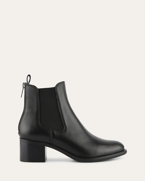 Lucas Mid Ankle Boots Black Leather Redefining Casual