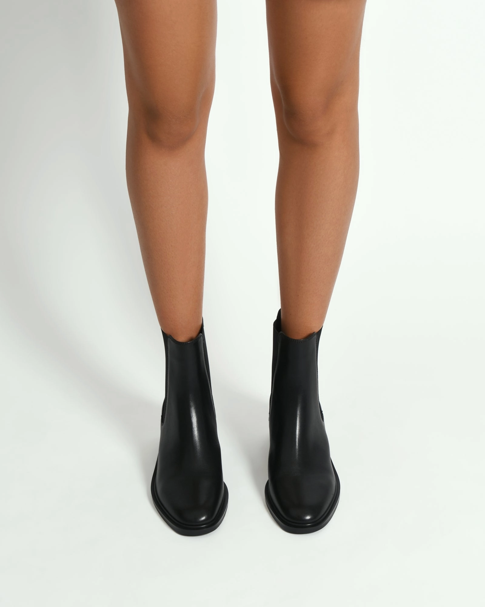 Smart Casual Core Redefining Casual Lucas Mid Ankle Boots Black Leather
