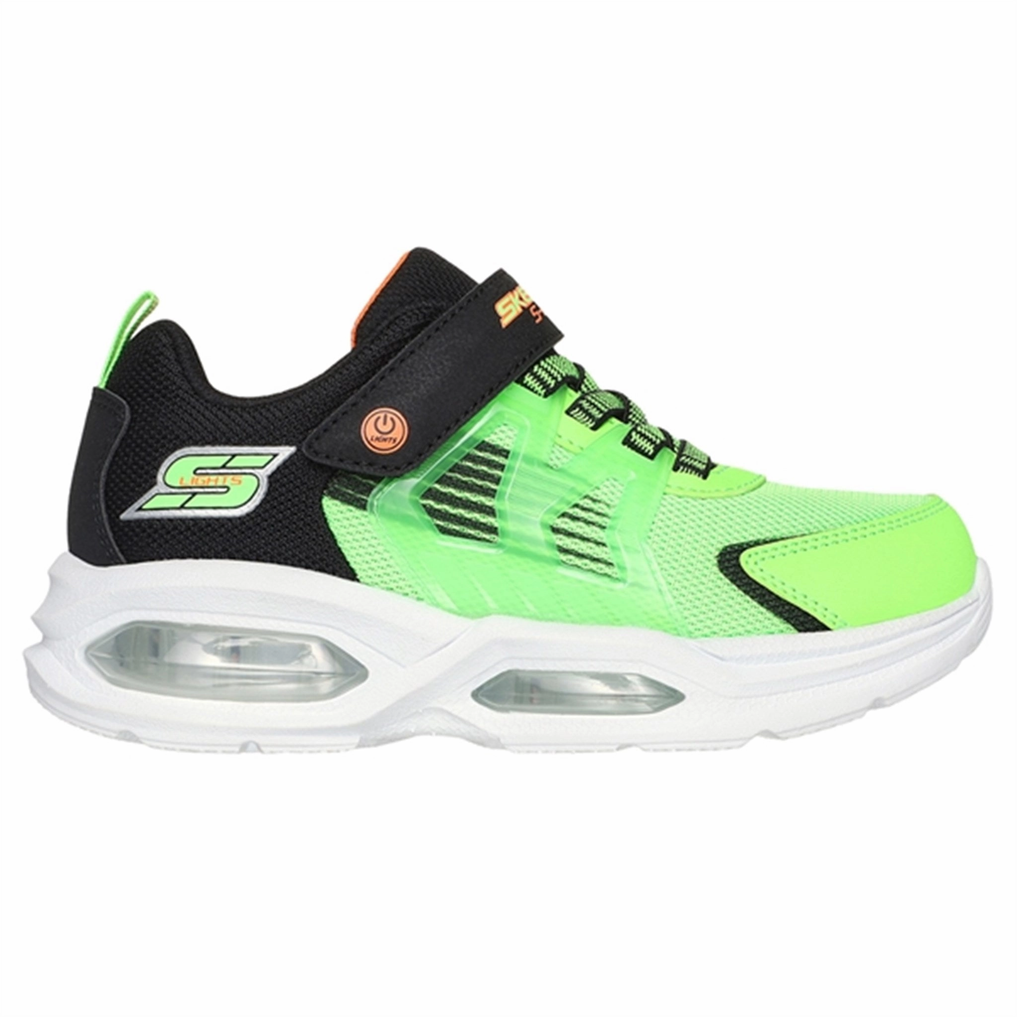 Form-Focused Layer Mindset Skechers Prismatrons Quarter Cage Sneakers Lime Black