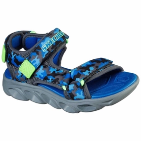 Skechers S-Lights Hypno Splash Sandal Blue/Lime Crafted Balance
