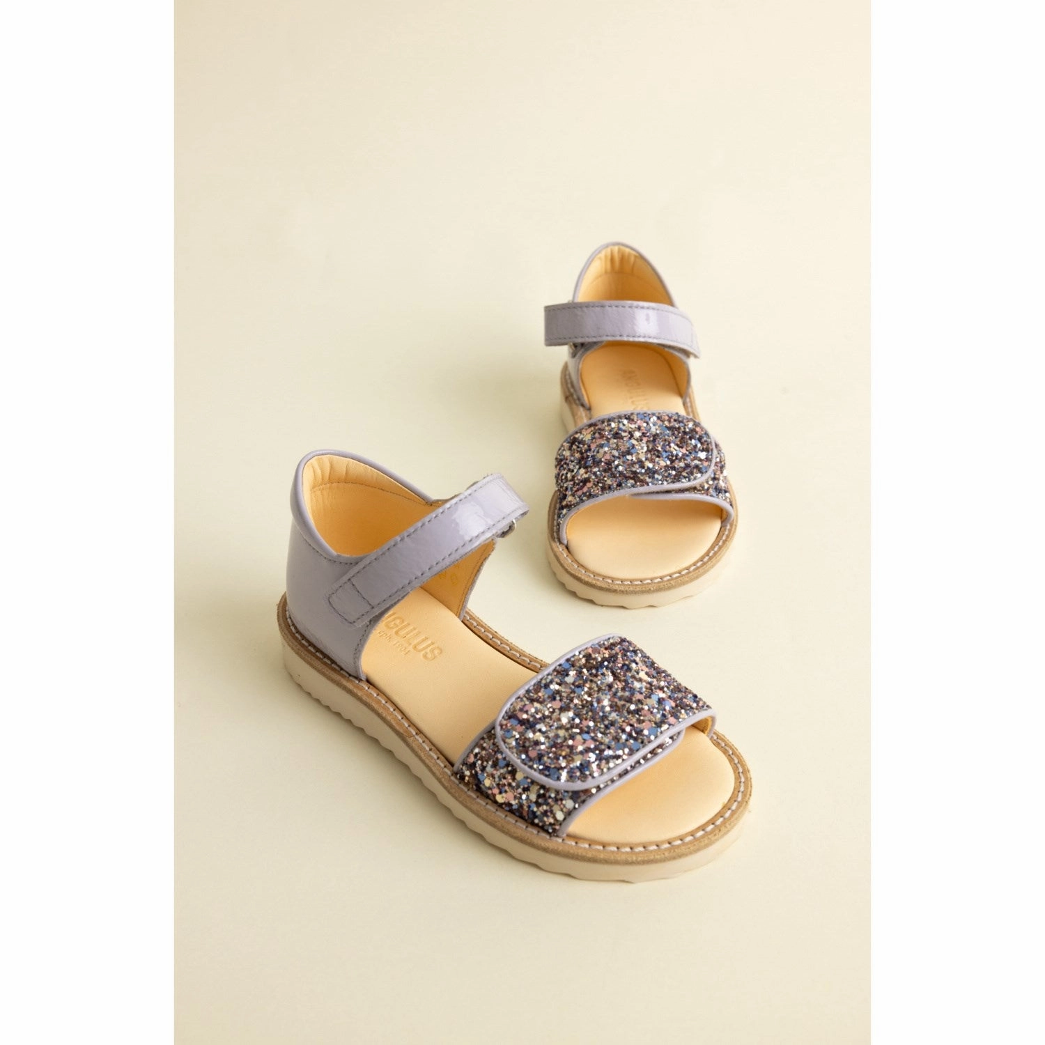 Modular Wear Angulus Lilac/Pastel Multi Glitter Laksandal Med Funklende Glitterdetalje